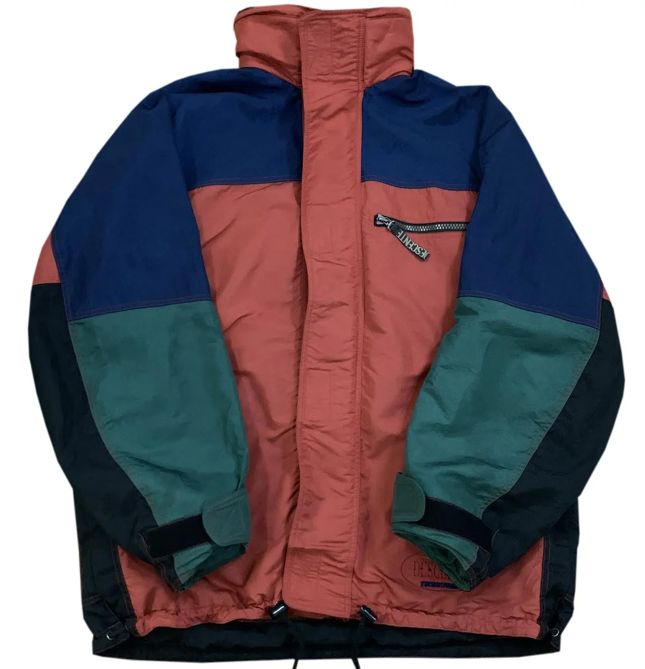 Vintage Descente Technogear Colorful Ski Jacket (Size XXL